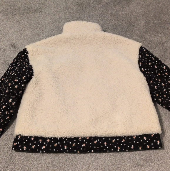 DRIFTWOOD X Free People Black and Cream Teddy Floral Jacket Size Medium - Picture 3 of 7
